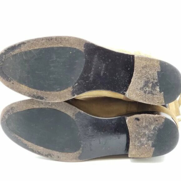 Burberry Light Brown Suede Norland Fringed Boots 260-082925 - Picture 9 of 12